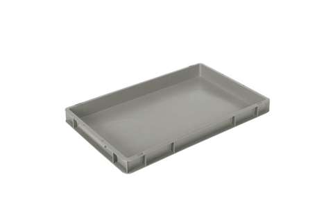EN-Stapelbehälter Classic 9l - 600x400x50mm - geschlossene Wände und Boden - geschl. Griffe