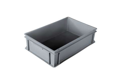 EN-Stapelbehälter Classic 23l - 600x400x120mm - geschlossene Wände und Boden - geschl. Griffe