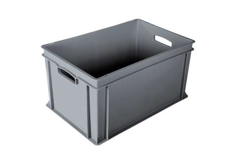 EN-Stapelbehälter Classic 64l - 600x400x320mm - geschlossene Wände und Boden - offen Griffe