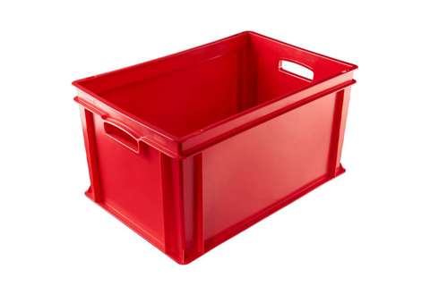 EN-Stapelbehälter Classic 64l - 600x400x320mm - geschlossene Wände und Boden - offen Griffe