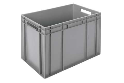 EN-Stapelbehälter Classic 83l - 600x400x420mm - geschlossene Wände und Boden - offen Griffe