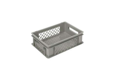 EN-Stapelbehälter Classic 11l - 400x300x120mm - Perforierte Wände und geschlossener Boden