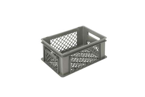 EN-Stapelbehälter Classic 16l - 400x300x176mm - perforierte wände und boden - offen Griffe