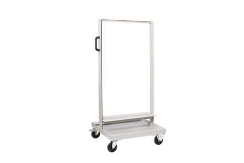 Chariot métallique pour bloc-tiroir basculants Crystal Box excl. blocs-tiroirs - 610x610x1370mm