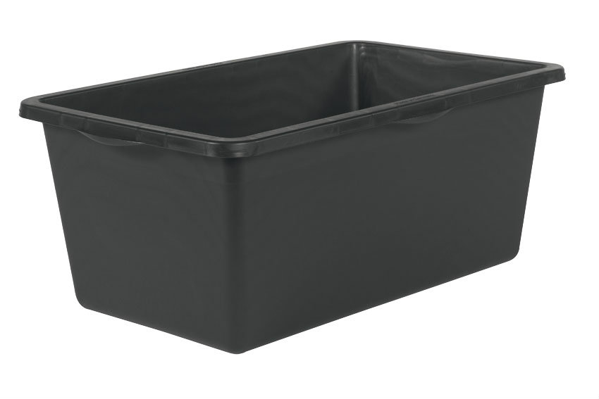 Cuve de construction rectangulaire heavy duty 90l - 785x470x312mm - paroi et fond renforcé 