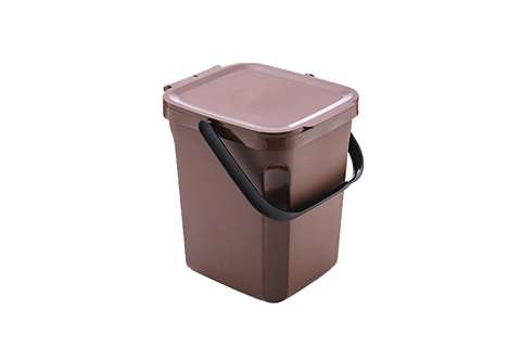 Conteneur de biodéchets avec couvercle - avec couvercle fermé - 10l