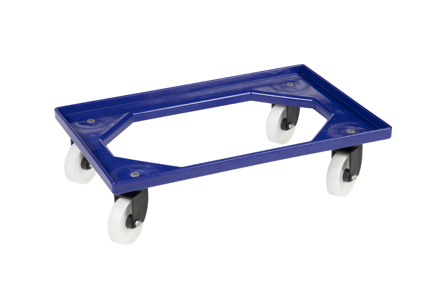 Chariot de transport Food - 4 roues pivotantes en PA - cadre en ABS - fourches en PA 