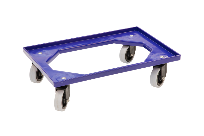 Transport undercarriage Food - 4 rubber swivel castors - ABS frame - PA forks 