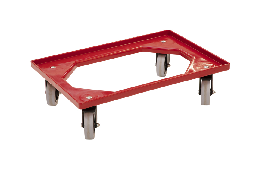 Chariot de transport Food - 4 roues pivotantes en caoutchouc - cadre en ABS - fourches en PA 