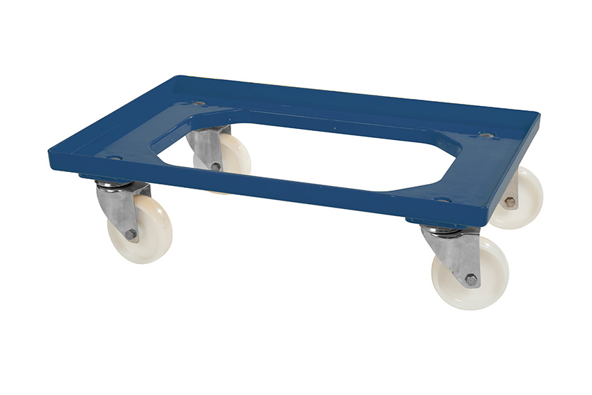 Transport undercarriage Food - 4 PA swivel castors - ABS frame - Stainless steel forks 