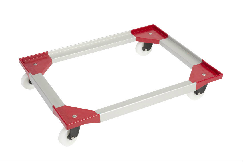 Transport undercarriage Food - 4 PA swivel castors - ABS and ALU frame - ABS forks 