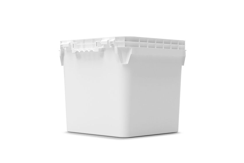 Fût carré à grande ouverture 32l - 380x380x338mm - corps Fold pack - homologué UN 