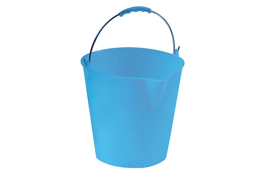 Seau avec bec verseur 12l - Ø290x290mm - anse galvanisé avec poignée ergonomique 