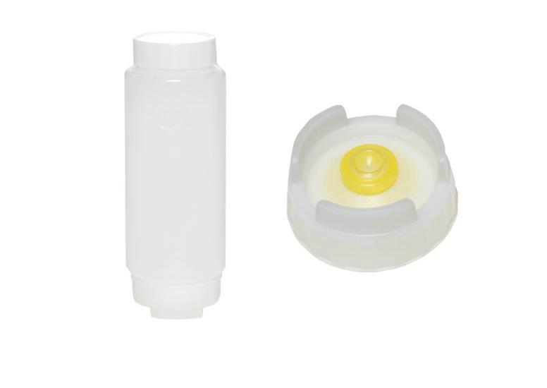 Bouteille souple membrane medium 12/pck - avec couvercle à vis blanc - 355ml 
