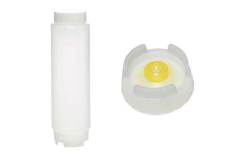 Bouteille souple membrane medium 12/pck - avec couvercle à vis blanc - 473ml