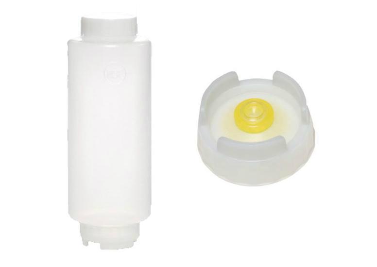 Bouteille souple membrane moyenne 6/pck - avec couvercle &#224; vis blanc - 710ml 