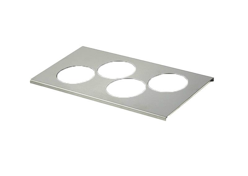 Bottle organizer for gn1/3 - for 4 fifo bottles 709ml 