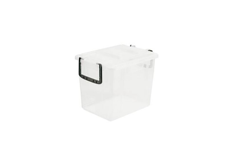 Bac de stockage pour aliments 20l - 280x380x300mm - couvercle inclus - fermé 