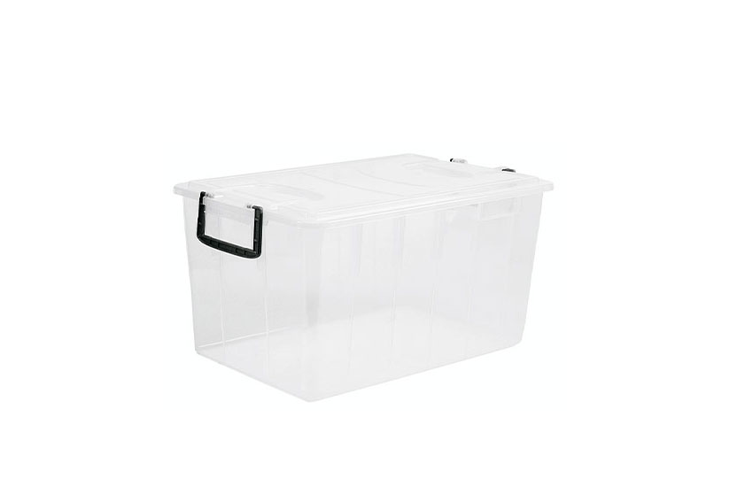 Bac de stockage pour aliments 40l - 380x580x256mm - couvercle inclus - fermé 
