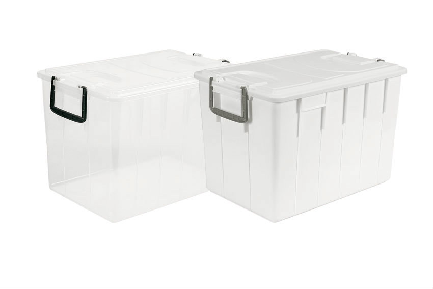 Bac de stockage pour aliments 60l - 380x580x378mm - couvercle inclus - fermé 