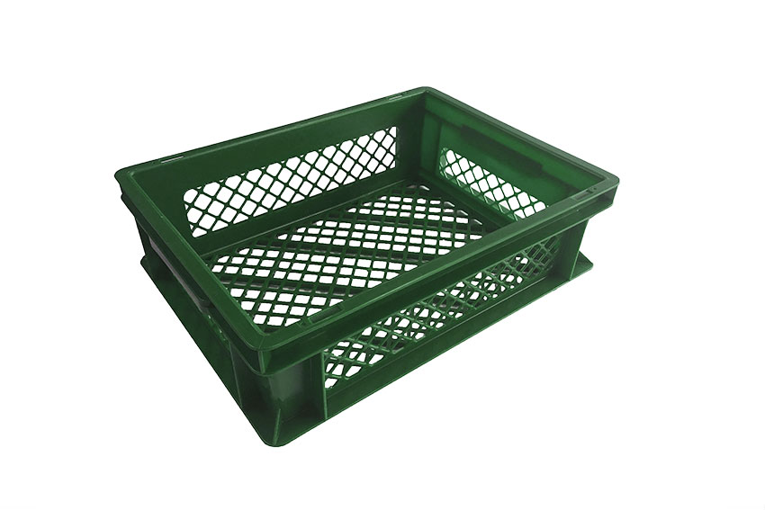 EN bac gerbable à pain 12l - 400x300x120mm - parois et fond perforés - poignées fermées 