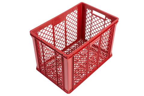 EN Stapelbehälter für Brot 82l - 600x400x410mm - perforierte Wände und Boden - 2 offene Griffe