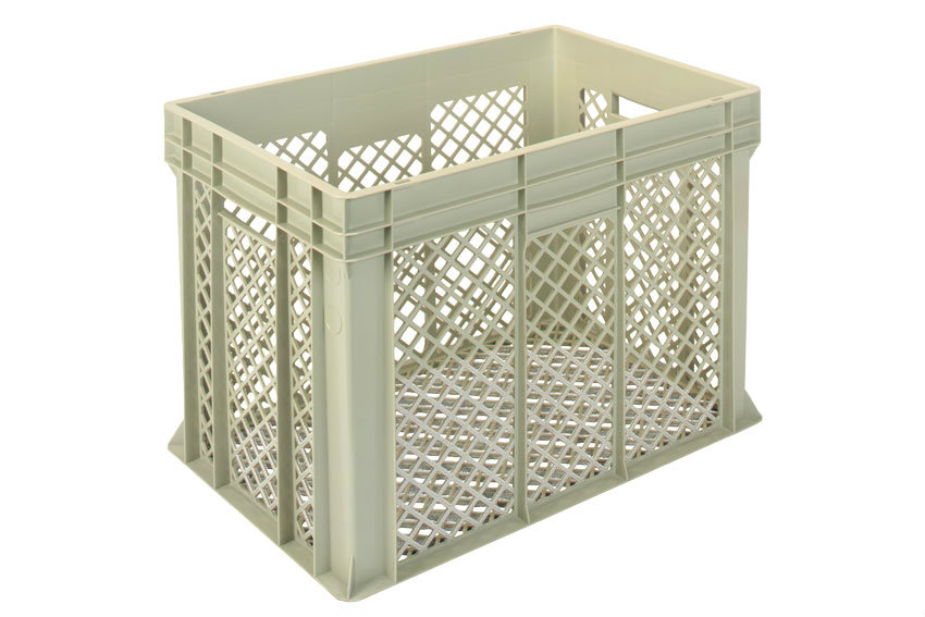 EN-Stapelbehälter Gold 90l - 600x400x450mm - Perforierte Wände und verstärkter perforierter Boden 