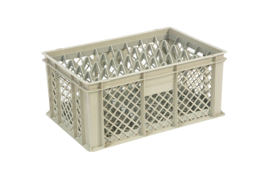 Glass rack 40 compartments 600x400x270mm - ø68mm - vented 