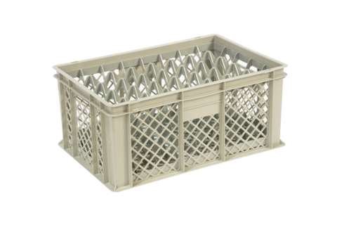 Glass rack 40 compartments 600x400x270mm - ø68mm - vented