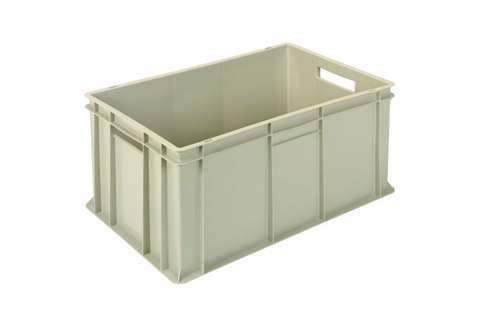 EN Stacking bin Gold Gold 58l - 600x400x290mm - closed sides and reinforced closed bottom