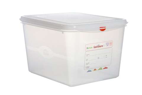 Gastronox 1/2 - profondeur 200mm - 12,5l - couvercle et clips inclus