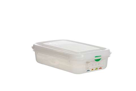 Gastronox 1/4 - profondeur 65mm - 1,8l - couvercle et clips inclus
