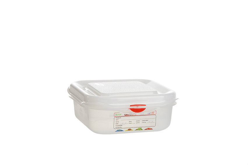 Gastronox 1/6 - 65mm high - 1,1l - lid and clips included 