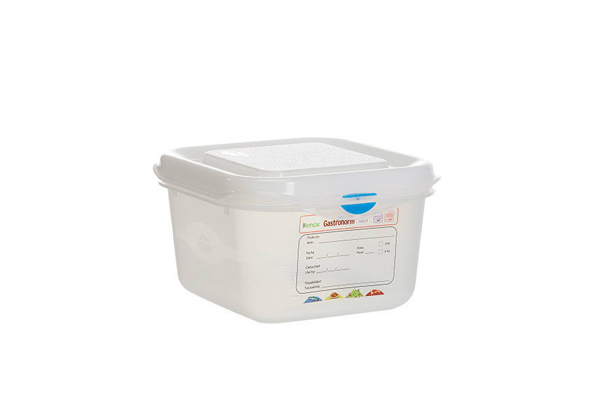 Gastronox 1/6 - 100mm high - 1,7l - lid and clips included 