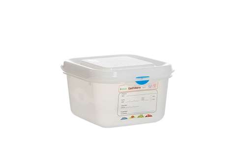 Gastronox 1/6 - 100mm Tiefe - 1,7l - mit Deckel und Clips