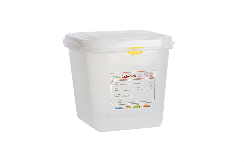 Gastronox 1/6 - profondeur 150mm - 2,6l - couvercle et clips inclus 