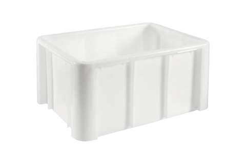 EN Bac gerbable grand volume 140l - 800x600x405mm - coins arrondis - fond lisse