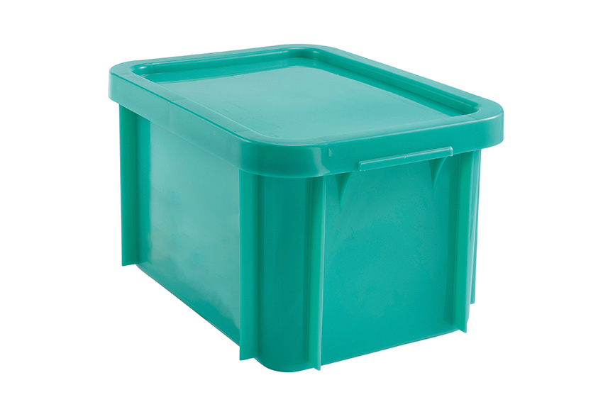 EN bac de transport empilable Special 15l - 400x300x235mm - coins arrondis - couvercle inclus 
