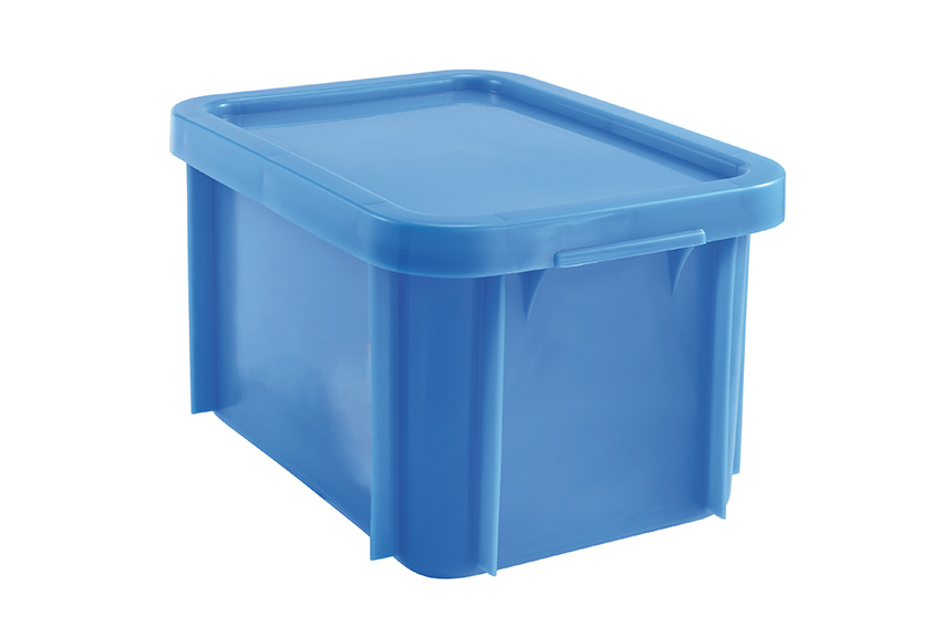 EN bac de transport empilable Special 15l - 400x300x235mm - coins arrondis - couvercle inclus 