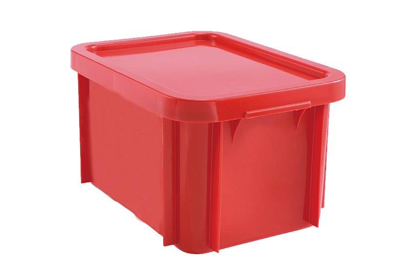 EN bac de transport empilable Special 15l - 400x300x235mm - coins arrondis - couvercle inclus 