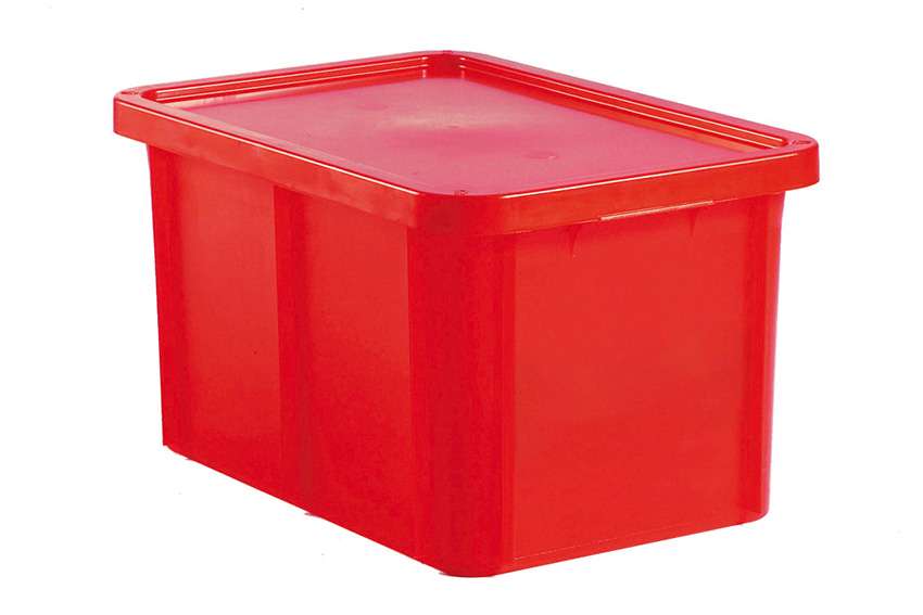 EN bac de transport empilable Special 55l - 600x400x330mm - coins arrondis - couvercle inclus 