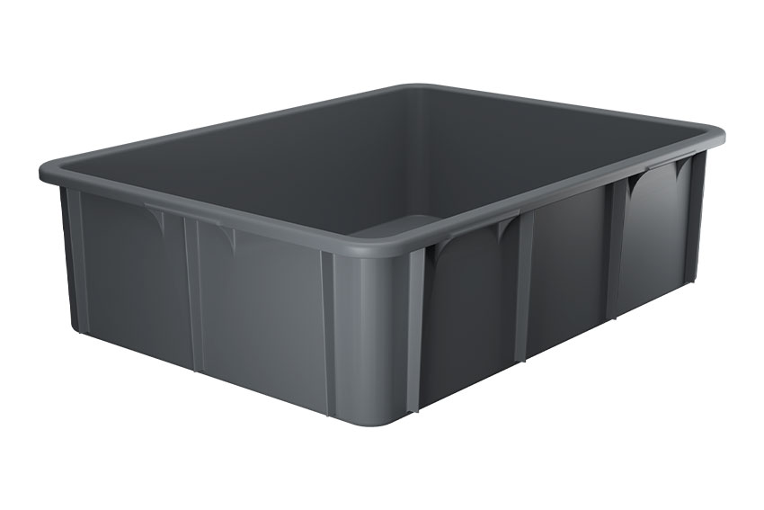 EN bac de transport empilable Special 80l - 800x600x220mm - coins arrondis 