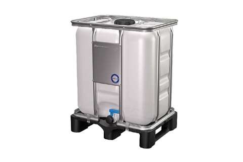 300l IBC Un Certifiert - 800x600x1000mm - Kunststoff Palette - Einfüllöff. Ø150mm