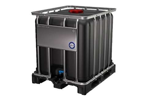 Conteneur IBC - 1200x1000x1175mm - palette plastique - ø225mm - un
