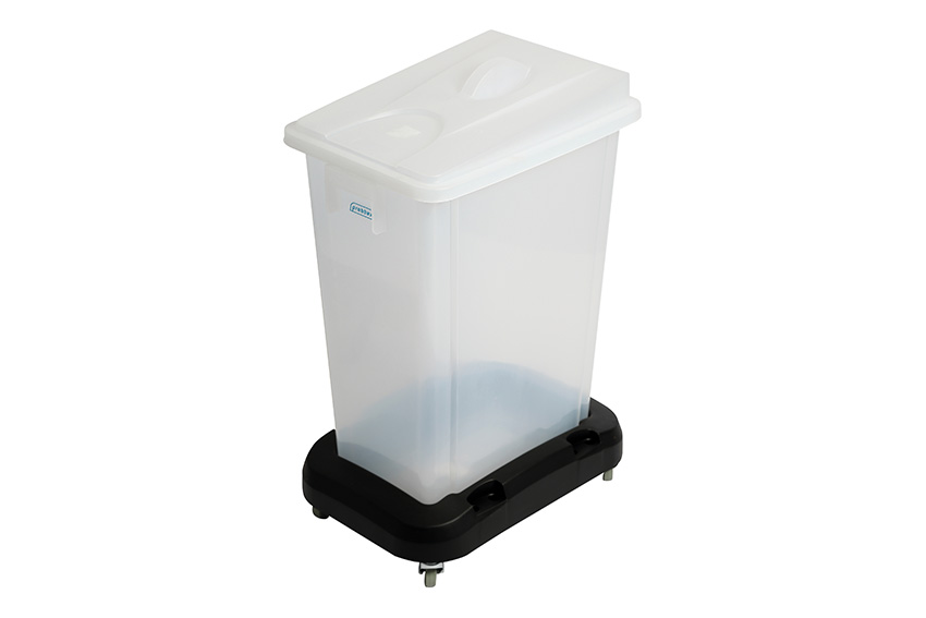 Conteneur de stockage mobile 60L avec chariot 