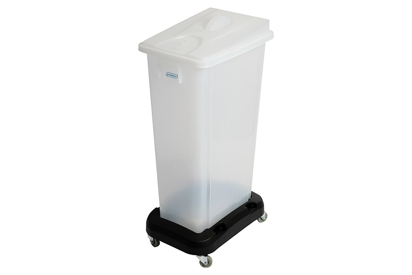 Conteneur de stockage mobile 80L avec chariot 