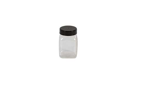 Quadratische Weithalsdose - 100ml - 310 PVC/petg Series