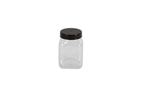 Square container wide opening - 200ml - serie 310 PVC/petg