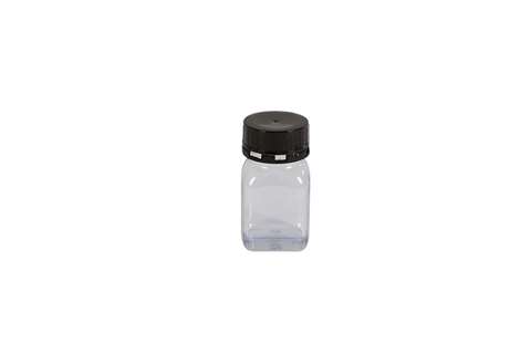 Square container wide opening - 100ml - serie 310 PVC - with sealable lid