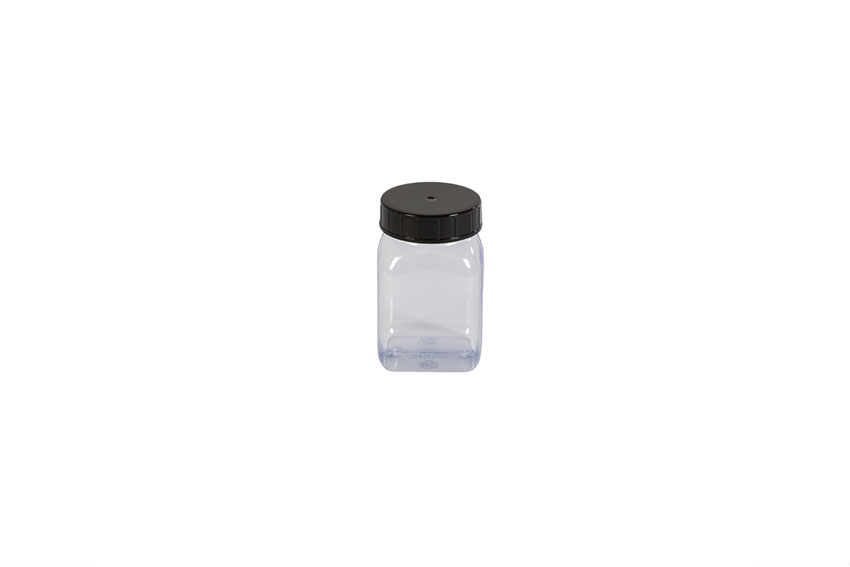 Quadratische Weithalsdose - 100ml - 310 PVC/petg Series 